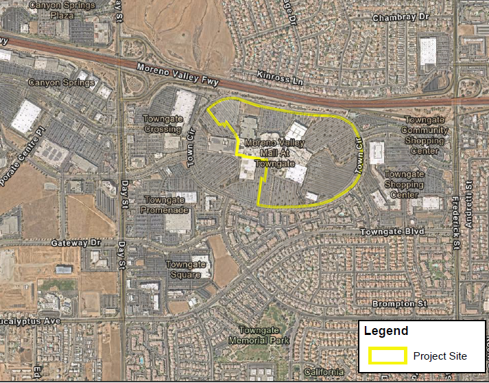Map of MV Mall Project location.