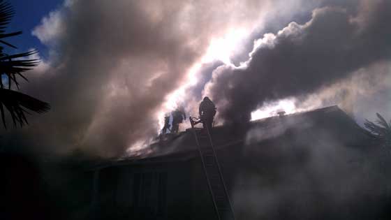 Fighting fire