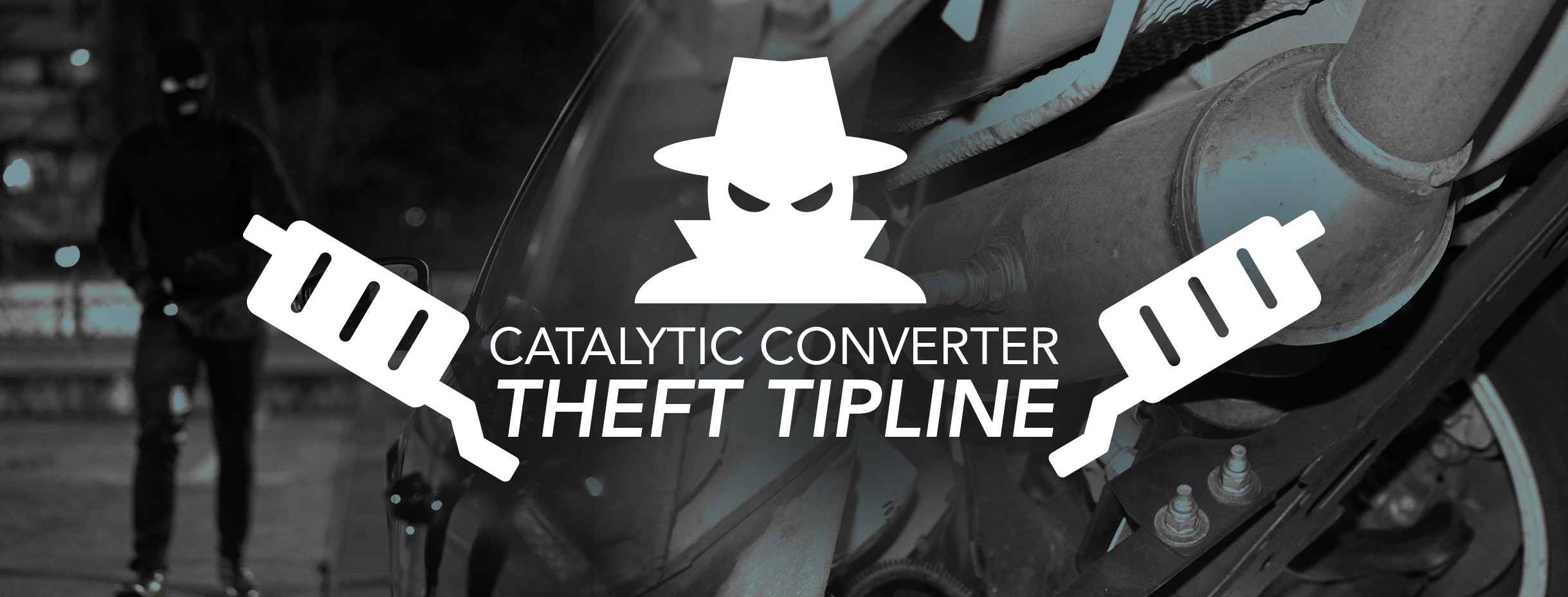 Catalytic Converter Theft Tip Line Banner