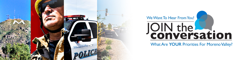 Join the conversation - what are your priorities for Moreno Vallye?