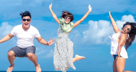 Jumping for joy!