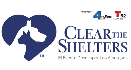 Clear the Shelter Event dog/cat logo