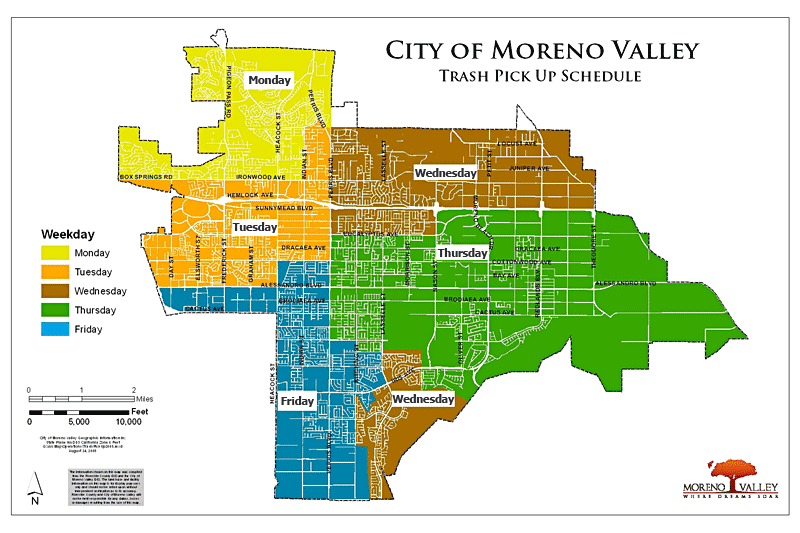 Trash collection map