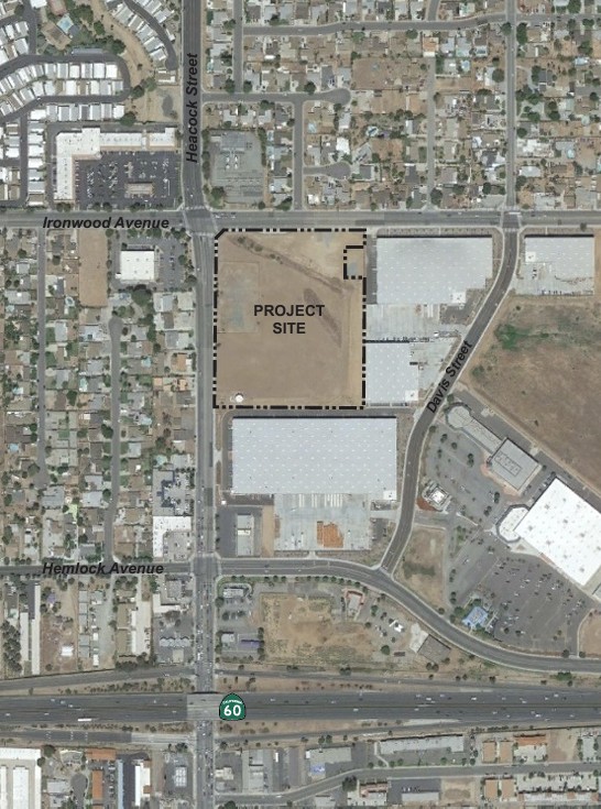 Moreno Valley Business Park Building 5 Project location