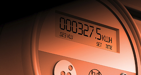 Digital electric power meter.