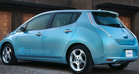 Nissan Leaf battery-powered car
